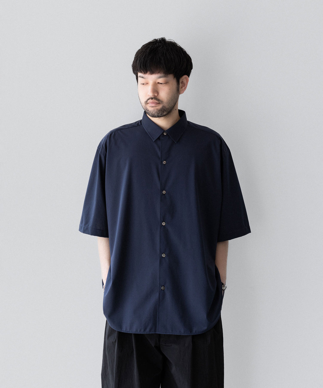 KANEMASA PHIL.-カネマサフィル46G ATMOSPHERE S/S SHIRTのNAVY 公式通販サイトsession福岡セレクトショップ