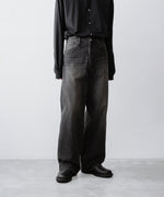 画像をギャラリービューアに読み込む, ssstein(シュタイン)のWIDE DENIM JEANS - BLACKの公式通販サイトsession福岡セレクトショップ
