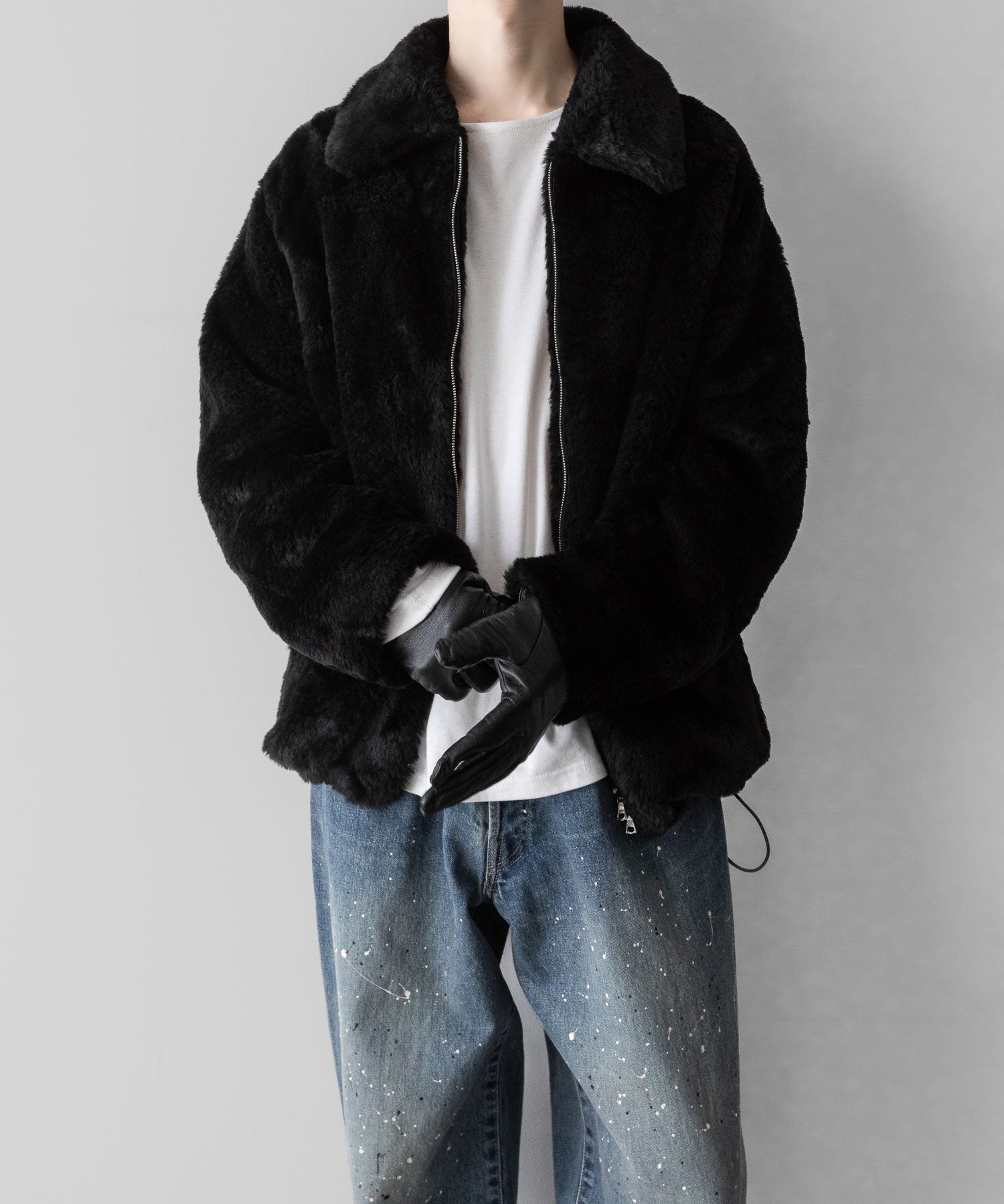 ssstein(シュタイン)の24AWコレクション ACRYLIC FUR JACKET - BLACK 公式通販サイトsession福岡セレクトショップ