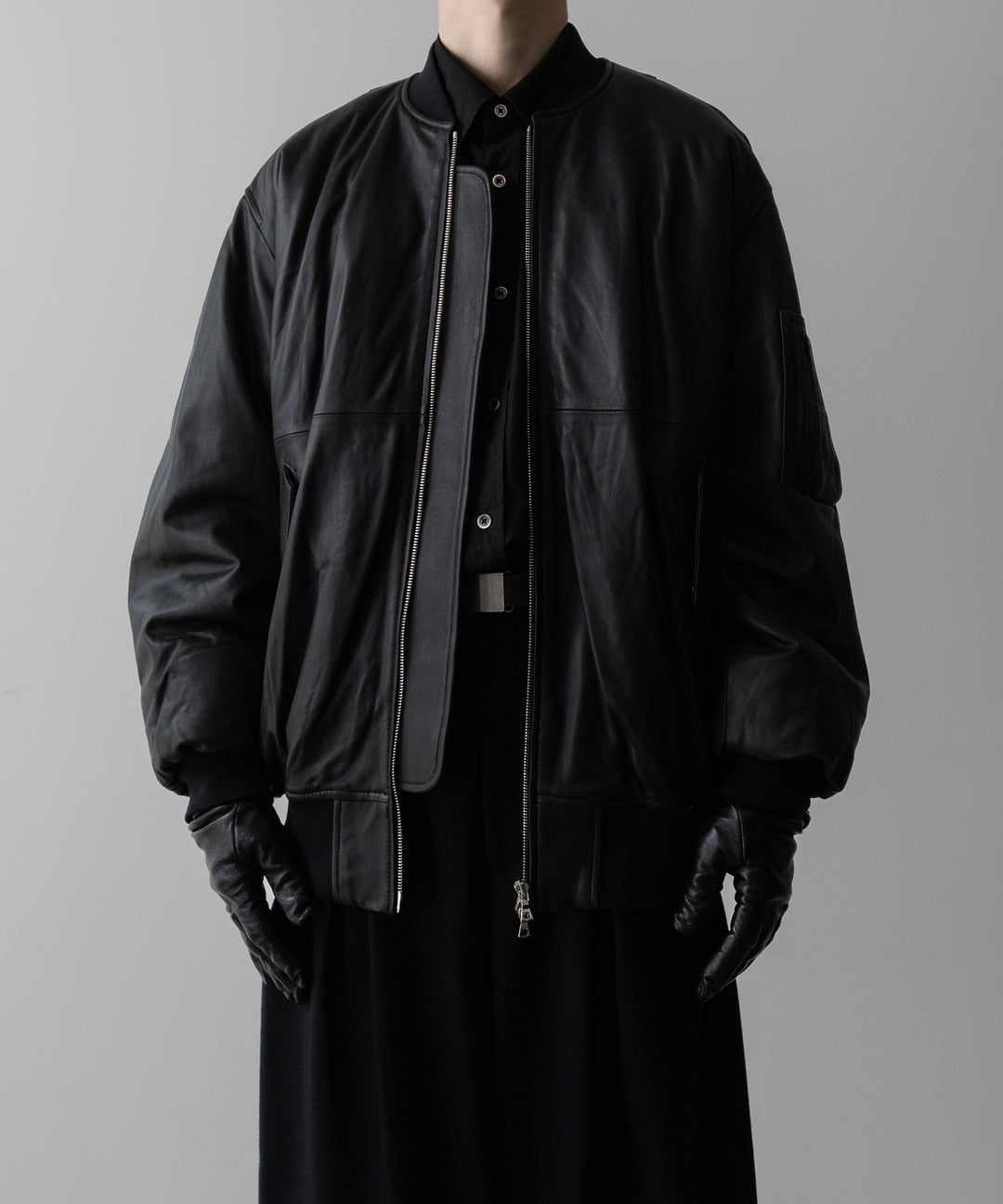 ssstein(シュタイン)の24AWコレクション LEATHER FLIGHT JACKET - BLACK 公式通販サイトsession福岡セレクトショップ