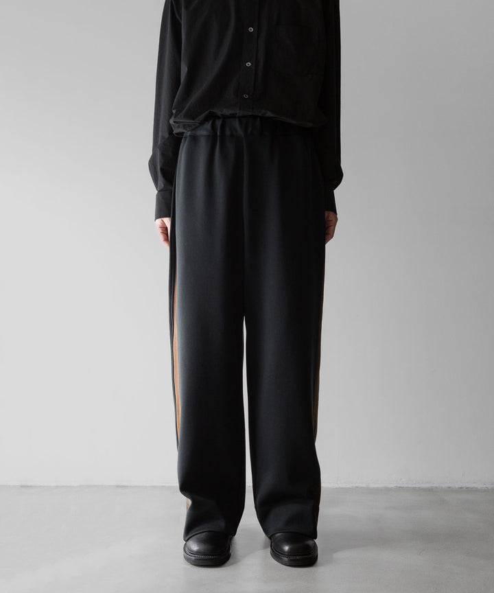 【stein】ssstein シュタインのCUPRO BICOLOR WIDE TRACK PANTSのCAMEL × CHARCOAL　 公式通販サイトsession福岡セレクトショップ