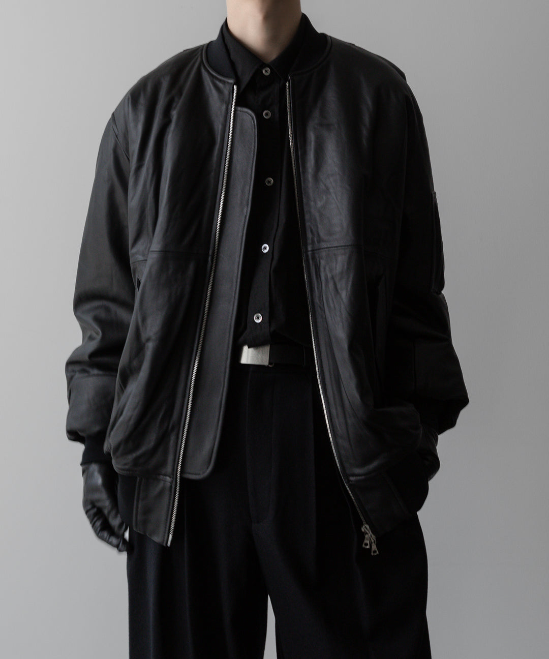 ssstein(シュタイン)の24AWコレクション LEATHER FLIGHT JACKET - BLACK 公式通販サイトsession福岡セレクトショップ