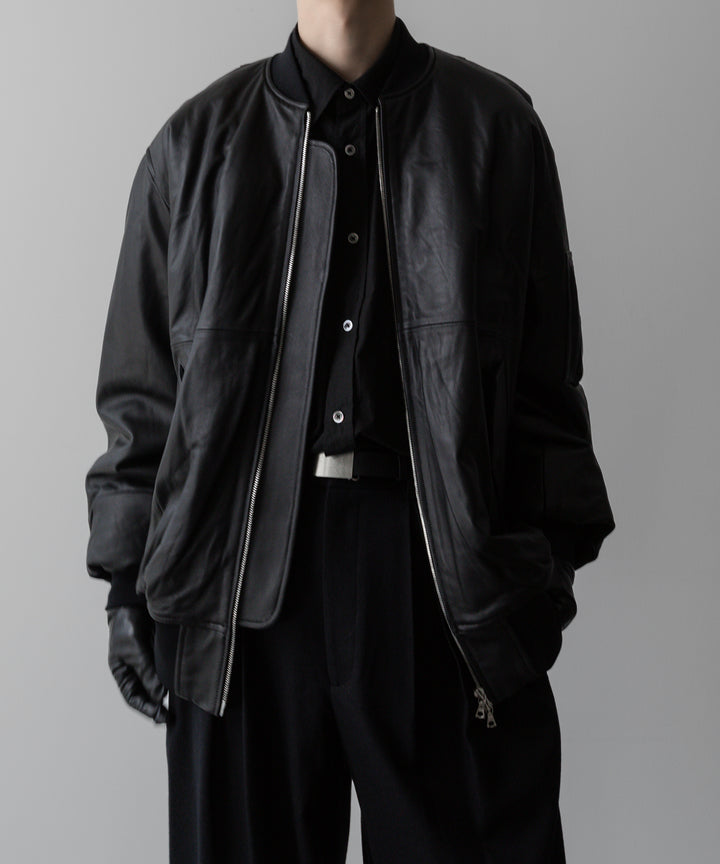 ssstein(シュタイン)の24AWコレクション LEATHER FLIGHT JACKET - BLACK 公式通販サイトsession福岡セレクトショップ