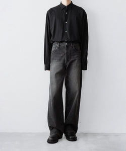 ssstein / シュタイン】WIDE DENIM JEANS - BLACK | 公式通販サイト