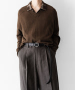 画像をギャラリービューアに読み込む, 【ssstein】LY/VIS CHECK OVERSIZED OPEN COLLAR SS SHIRT - BROWN OMBRE
