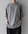【INTÉRIM】HYPER BIG AME-KAJI POCKET TEE - TOP GREY