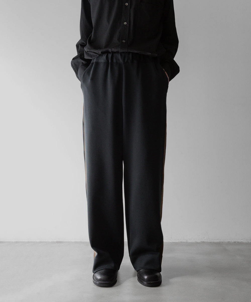 【stein】ssstein シュタインのCUPRO BICOLOR WIDE TRACK PANTSのCAMEL × CHARCOAL　 公式通販サイトsession福岡セレクトショップ