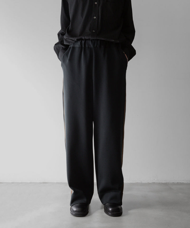 【stein】ssstein シュタインのCUPRO BICOLOR WIDE TRACK PANTSのCAMEL × CHARCOAL　 公式通販サイトsession福岡セレクトショップ
