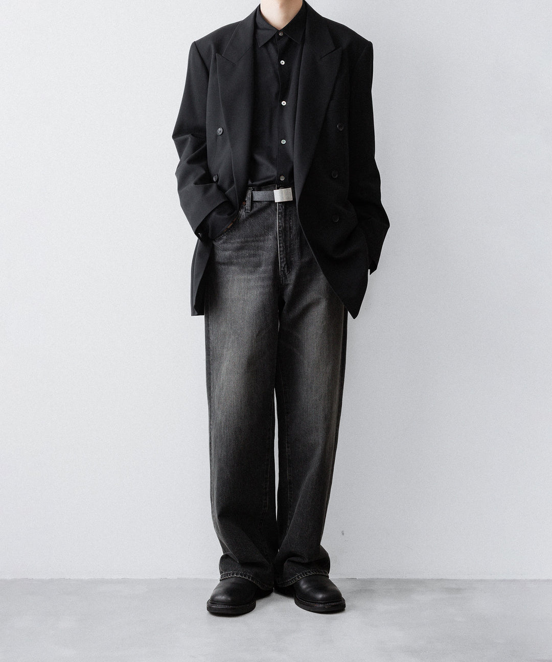 ssstein(シュタイン)のWIDE DENIM JEANS - BLACKの公式通販サイトsession福岡セレクトショップ