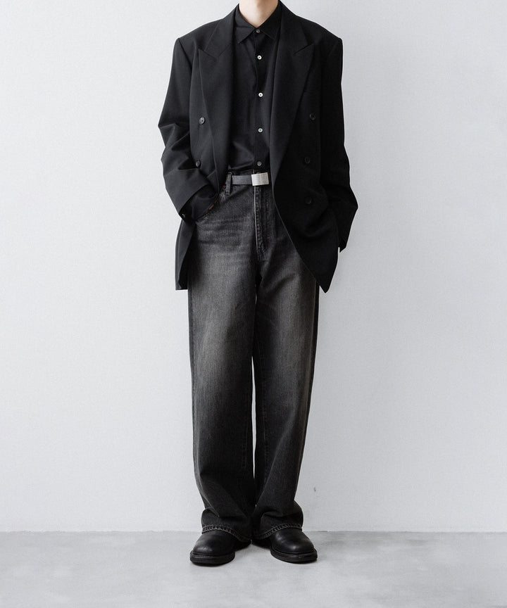 ssstein(シュタイン)のWIDE DENIM JEANS - BLACKの公式通販サイトsession福岡セレクトショップ