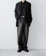 画像をギャラリービューアに読み込む, ssstein(シュタイン)のWIDE DENIM JEANS - BLACKの公式通販サイトsession福岡セレクトショップ
