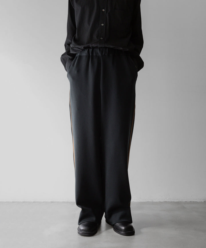 【stein】ssstein シュタインのCUPRO BICOLOR WIDE TRACK PANTSのCAMEL × CHARCOAL　 公式通販サイトsession福岡セレクトショップ
