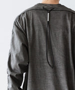 画像をギャラリービューアに読み込む, 【 VEIN 】100/3 SUEDE JERSEY COLD DYED VESSEL L/S TEE - GRAY
