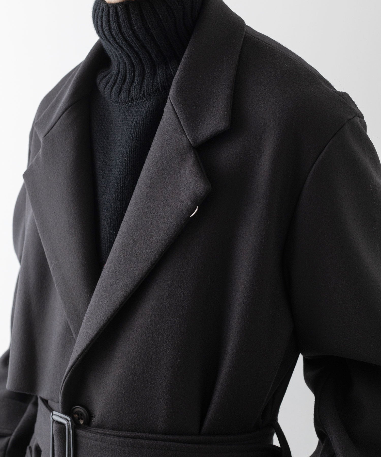 stein シュタイン 23AW LAY CHESTER COAT - DARK CHARCOAL sessionセッション福岡セレクトショップ 公式通販サイト