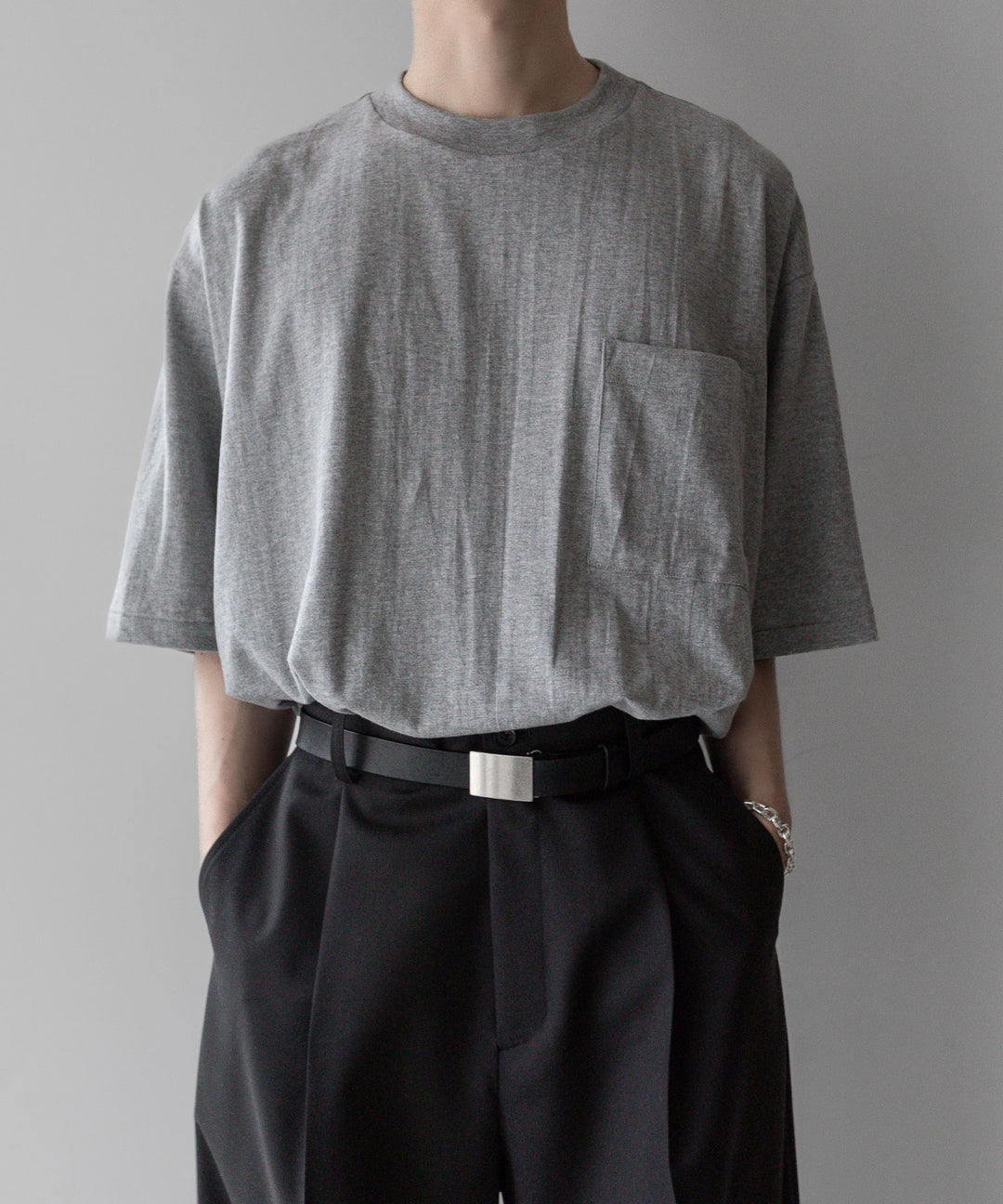 【INTÉRIM】インテリムのHYPER BIG AME-KAJI POCKET TEE - TOP GREY公式通販サイト session福岡セレクトショップ