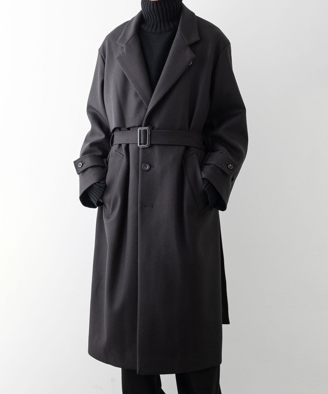 stein シュタイン 23AW LAY CHESTER COAT - DARK CHARCOAL sessionセッション福岡セレクトショップ 公式通販サイト