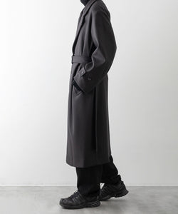 stein シュタイン 23AW LAY CHESTER COAT - DARK CHARCOAL sessionセッション福岡セレクトショップ 公式通販サイト