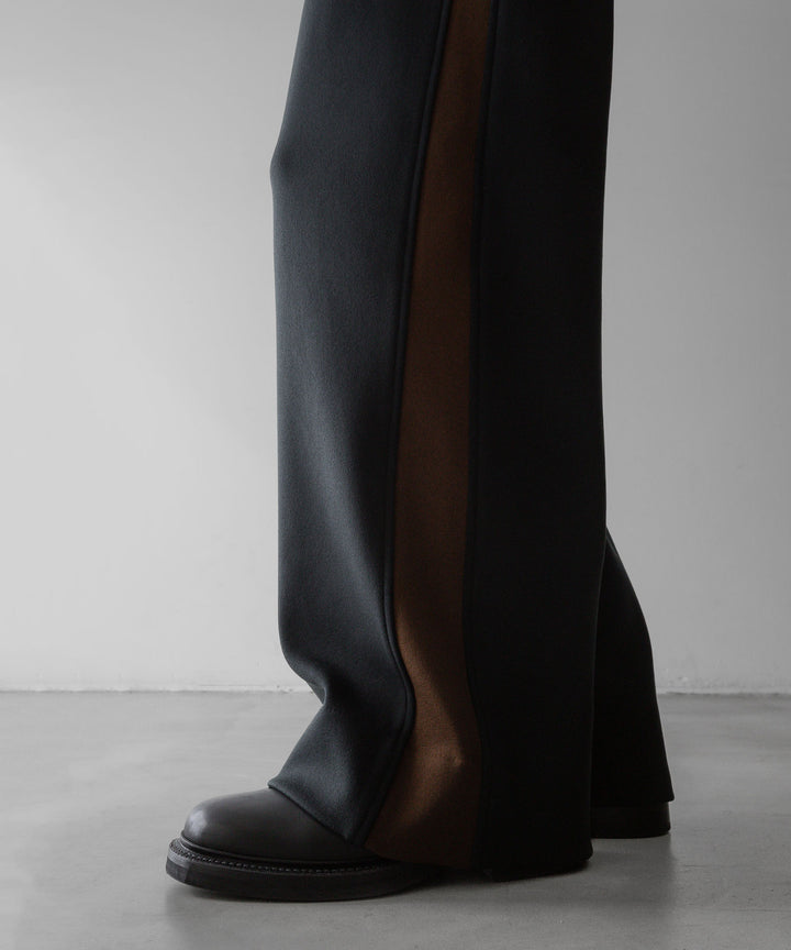【stein】ssstein シュタインのCUPRO BICOLOR WIDE TRACK PANTSのCAMEL × CHARCOAL　 公式通販サイトsession福岡セレクトショップ