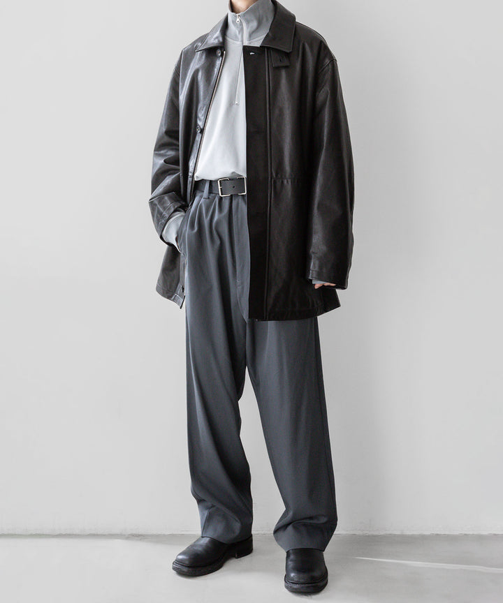 KANEMASA PHIL. カネマサフィル 23AW EXCLUSIVE - 36G SUPER FINE GAUGE HALF ZIP PULLOVER - LIGHT GRAY sessionセッション福岡セレクトショップ公式通販サイト
