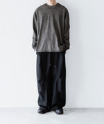 画像をギャラリービューアに読み込む, 【 VEIN 】100/3 SUEDE JERSEY COLD DYED VESSEL L/S TEE - GRAY
