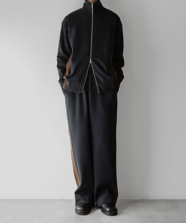 【stein】ssstein シュタインのCUPRO BICOLOR WIDE TRACK PANTSのCAMEL × CHARCOAL　 公式通販サイトsession福岡セレクトショップ
