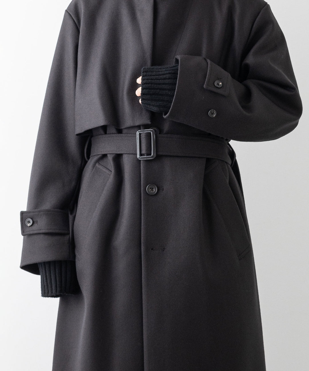 stein シュタイン 23AW LAY CHESTER COAT - DARK CHARCOAL sessionセッション福岡セレクトショップ 公式通販サイト