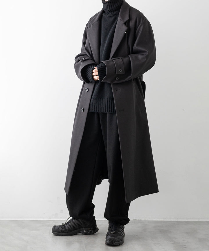 stein シュタイン 23AW LAY CHESTER COAT - DARK CHARCOAL sessionセッション福岡セレクトショップ 公式通販サイト
