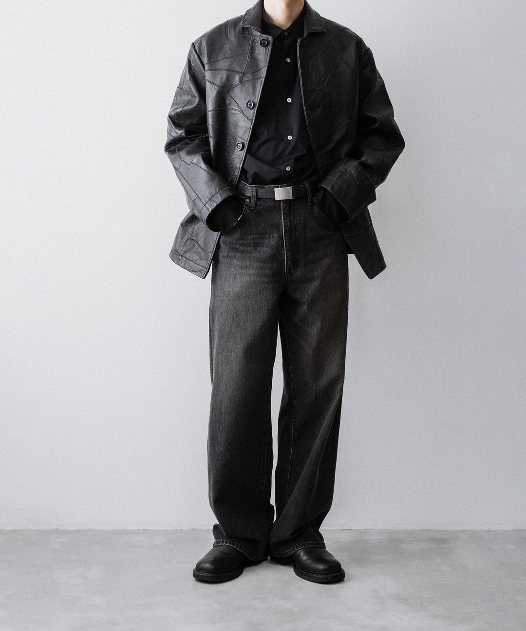 ssstein(シュタイン)のWIDE DENIM JEANS - BLACKの公式通販サイトsession福岡セレクトショップ