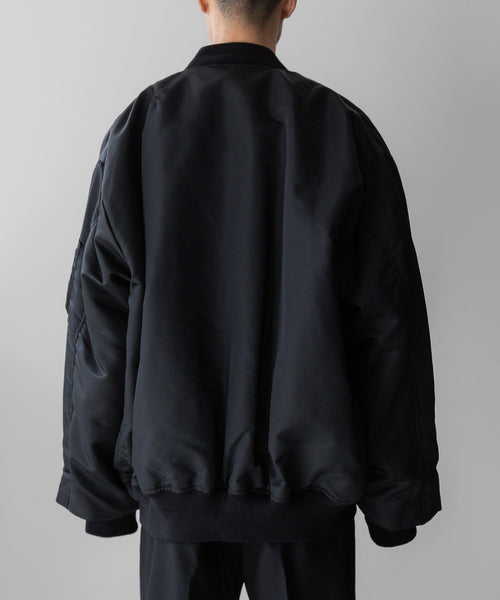 stein / シュタイン】OVERSIZED FLIGHT JACKET - BLACK | 公式通販 