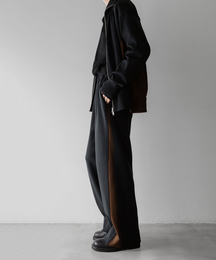 【stein】ssstein シュタインのCUPRO BICOLOR WIDE TRACK PANTSのCAMEL × CHARCOAL　 公式通販サイトsession福岡セレクトショップ
