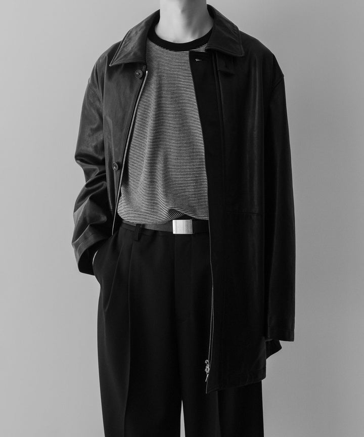 ssstein(シュタイン)の24AWコレクション STRIPED WOOL OVERSIZED LONG SLEEVE TEE - BLACK 公式通販サイトsession福岡セレクトショップ