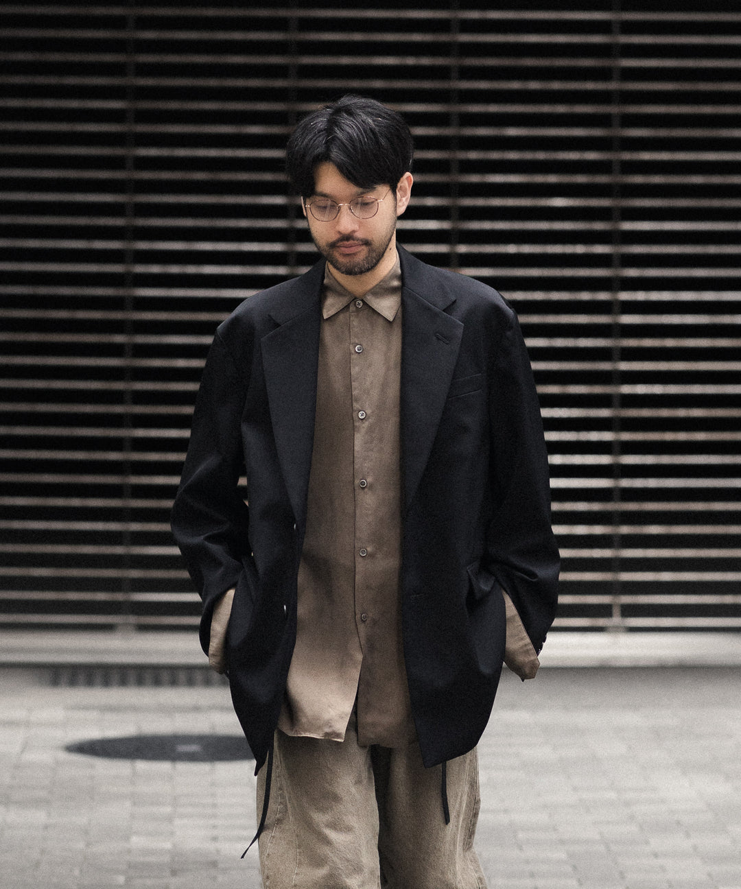 ssstein(シュタイン)のCUPRO FIBRIL OVERSIZED LS SHIRT - KHAKIの公式通販サイトsession福岡セレクトショップ