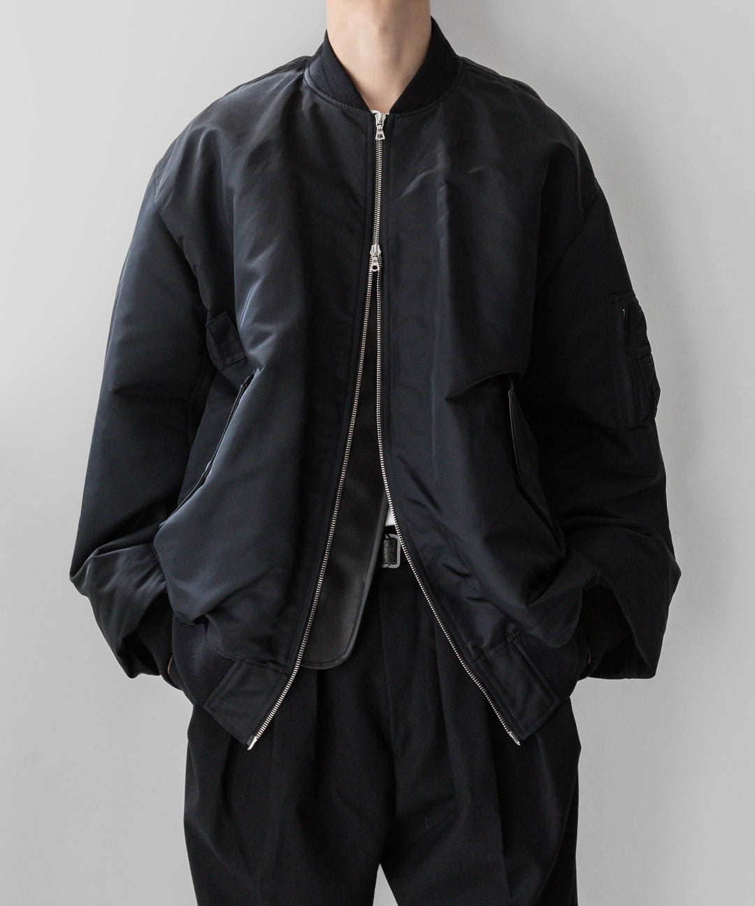stein(シュタイン)の23AWコレクションOVERSIZED FLIGHT JACKETのBLACK