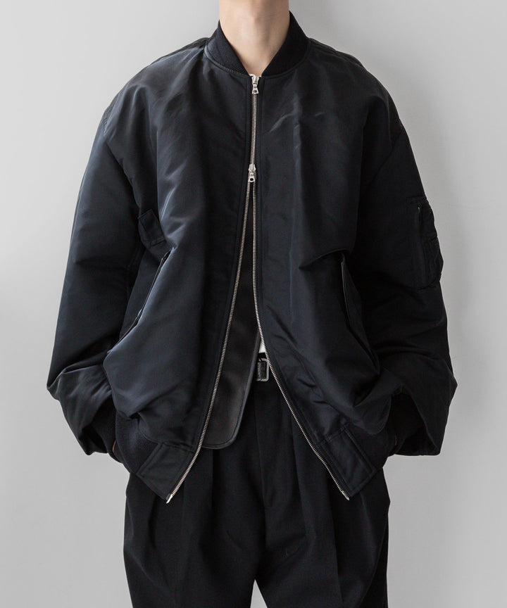 stein(シュタイン)の23AWコレクションOVERSIZED FLIGHT JACKETのBLACK