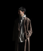 画像をギャラリービューアに読み込む, 【ssstein】OVERSIZED MAXI-LENGTH DOUBLE BREASTED COAT - DARK GREIGE
