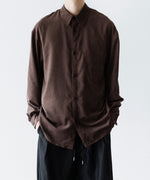 画像をギャラリービューアに読み込む, VEIN ヴェインのSYNTHETIC SUEDE LEATHER L/S SHIRT - BROWNの公式通販サイトsession福岡セレクトショップ
