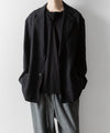 【ssstein】LI/NY POPLIN SINGLE BREASTED JACKET - BLACK