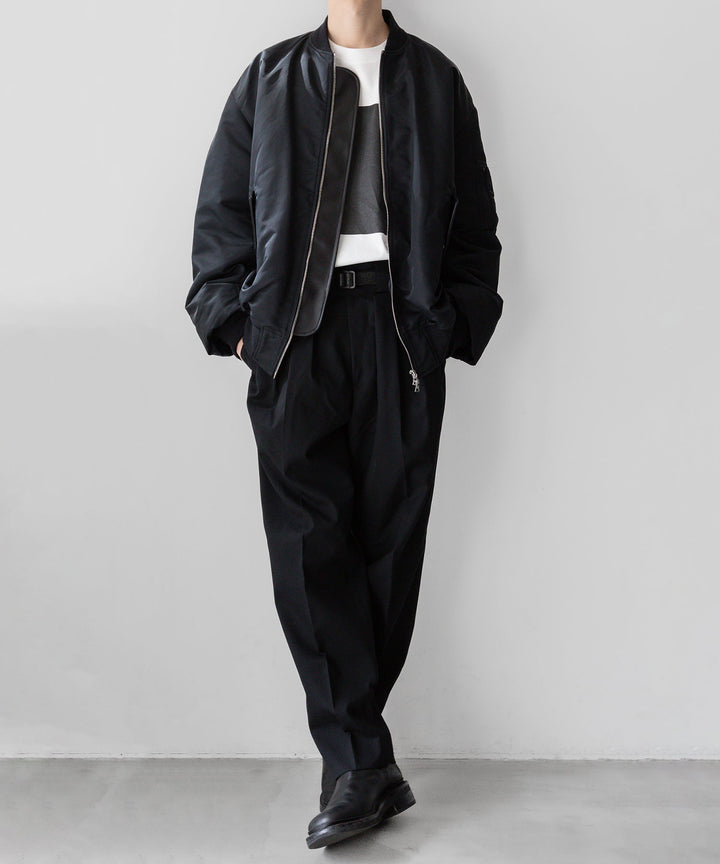 stein(シュタイン)の23AWコレクションDOUBLE WIDE TROUSERSのBLACK sessionセッション福岡セレクトショップ 公式通販サイト
