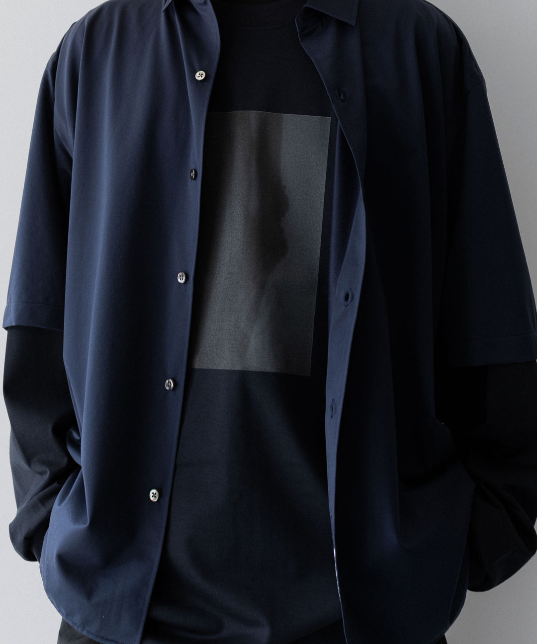 KANEMASA PHIL.-カネマサフィル46G ATMOSPHERE S/S SHIRTのNAVY 公式通販サイトsession福岡セレクトショップ