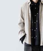 画像をギャラリービューアに読み込む, phebus フィーバス WOOL AMUNZEN SHIRTの BEIGE 公式通販サイトsession福岡セレクトショップ
