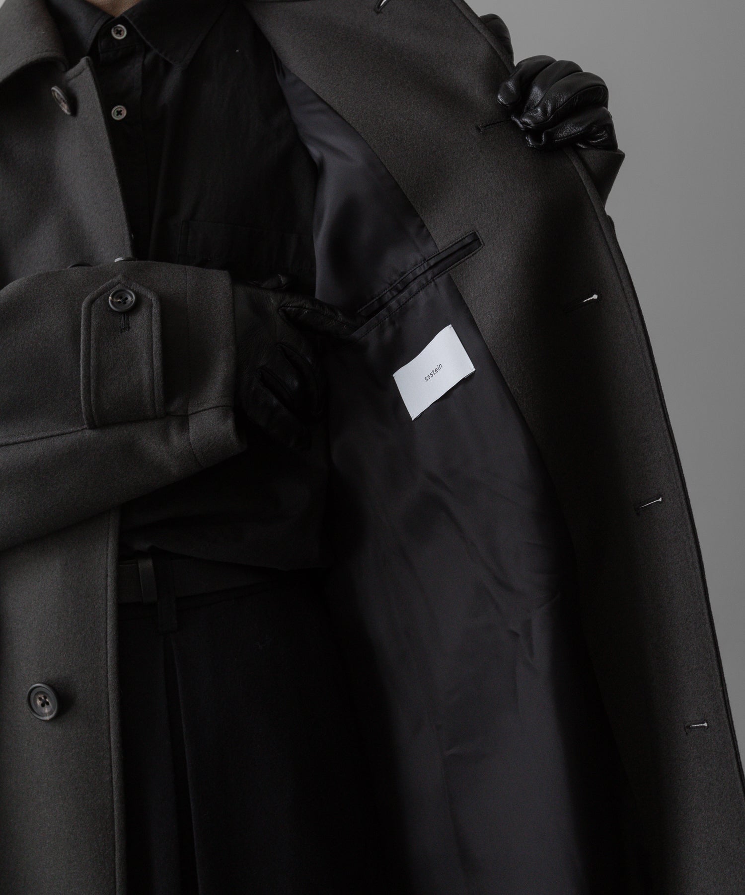 ssstein(シュタイン)の24AWコレクション OVERSIZED INVESTIGATED COAT - GREY KHAKI 公式通販サイトsession福岡セレクトショップ