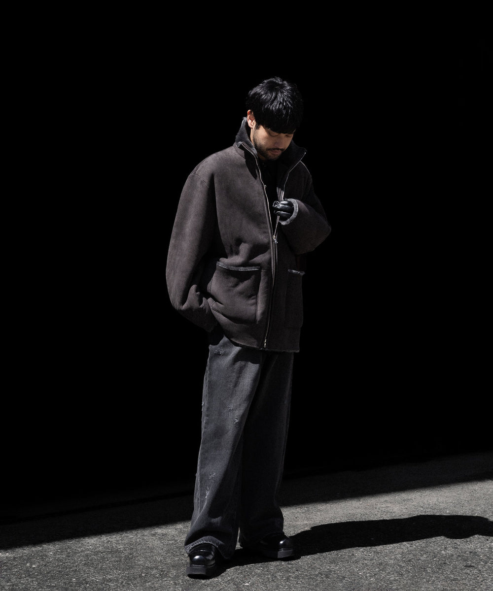 ssstein(シュタイン)のCUT-OFF MOUTON JACKET - GREY KHAKIの公式通販サイトsession福岡セレクトショップ