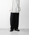 【ssstein】 LOOPWHEEL COTTON SWEAT PANTS - BLACK