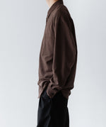 画像をギャラリービューアに読み込む, VEIN ヴェインのSYNTHETIC SUEDE LEATHER L/S SHIRT - BROWNの公式通販サイトsession福岡セレクトショップ
