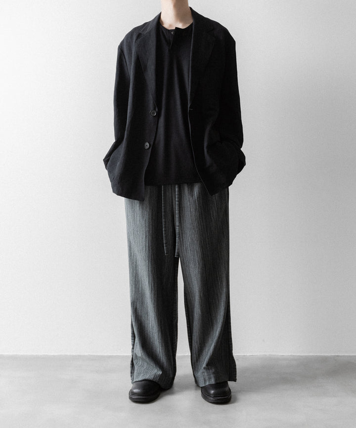 ssstein(シュタイン)のLI/NY POPLIN SINGLE BREASTED JACKET - BLACKの公式通販サイトsession福岡セレクトショップ