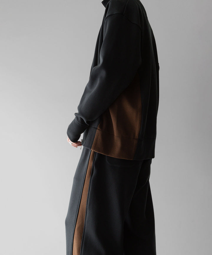 【stein】ssstein シュタインのCUPRO BICOLOR WIDE TRACK PANTSのCAMEL × CHARCOAL　 公式通販サイトsession福岡セレクトショップ