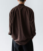 画像をギャラリービューアに読み込む, VEIN ヴェインのSYNTHETIC SUEDE LEATHER L/S SHIRT - BROWNの公式通販サイトsession福岡セレクトショップ
