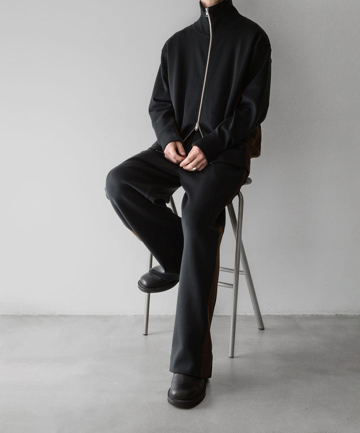 【stein】ssstein シュタインのCUPRO BICOLOR WIDE TRACK PANTSのCAMEL × CHARCOAL　 公式通販サイトsession福岡セレクトショップ