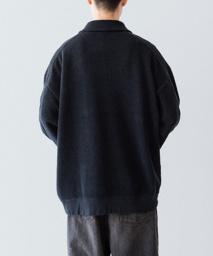【phebus】SULFUR DYE FLEECE P/O - CAHRCOAL