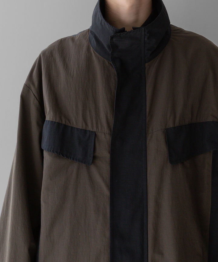 stein(シュタイン)の23AWコレクションMAXI-LENGTH STAND COLLAR COATのMILITARY KHAKI